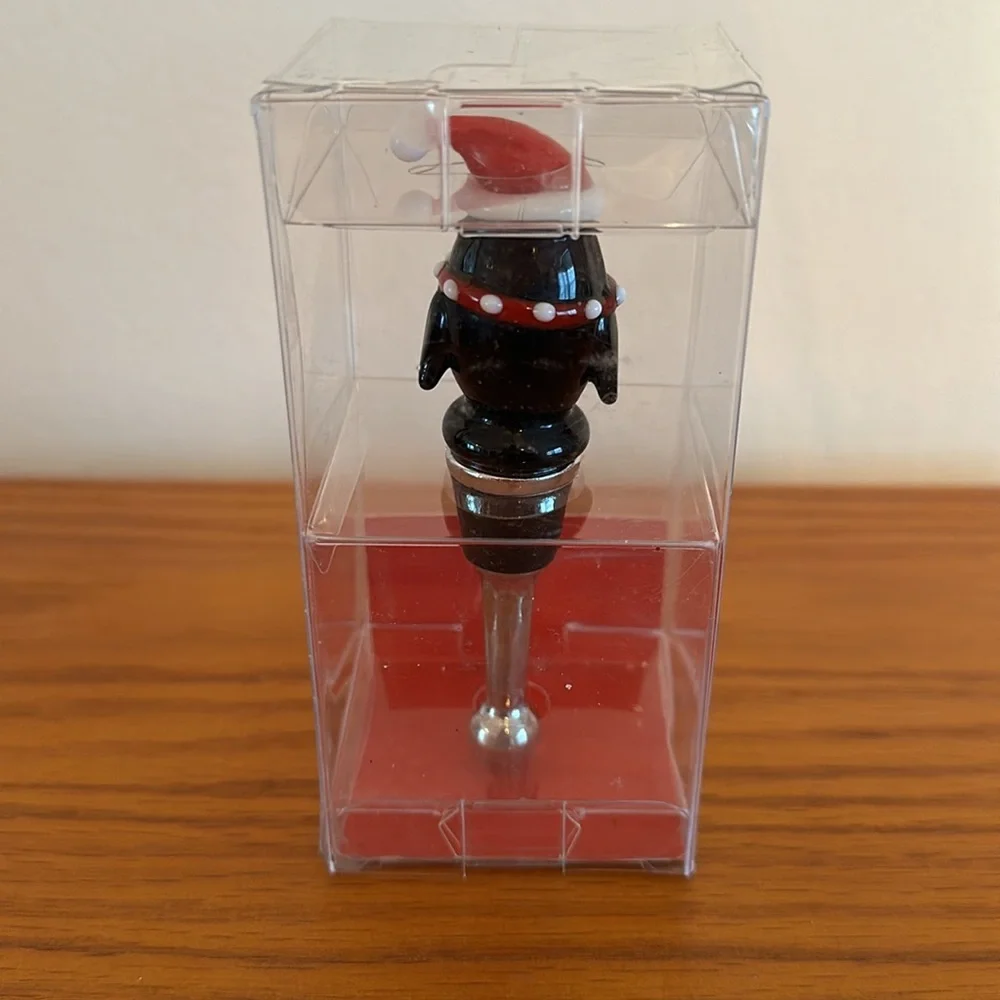 Pier 1 Imports Penguin Bottle Stopper NEW